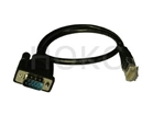 RJ45 jacket to DB-2-9p(m) LAN cable