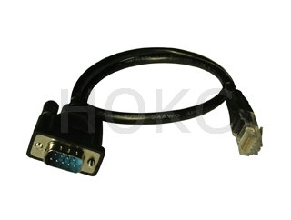 RJ45 jacket to DB-2-9p(m) LAN cable