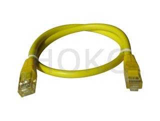 Cat5E yellow LAN cable